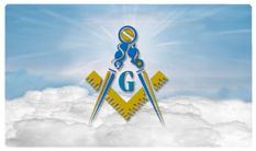 DNSEMP-C-370-BL Masonic Lodge Clouds Blue